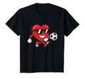 Valentine Soccer Heart Sport Love T-Shirt - Unique Graphic Unisex - T-Shirt, Sweatshirt, Hoodie