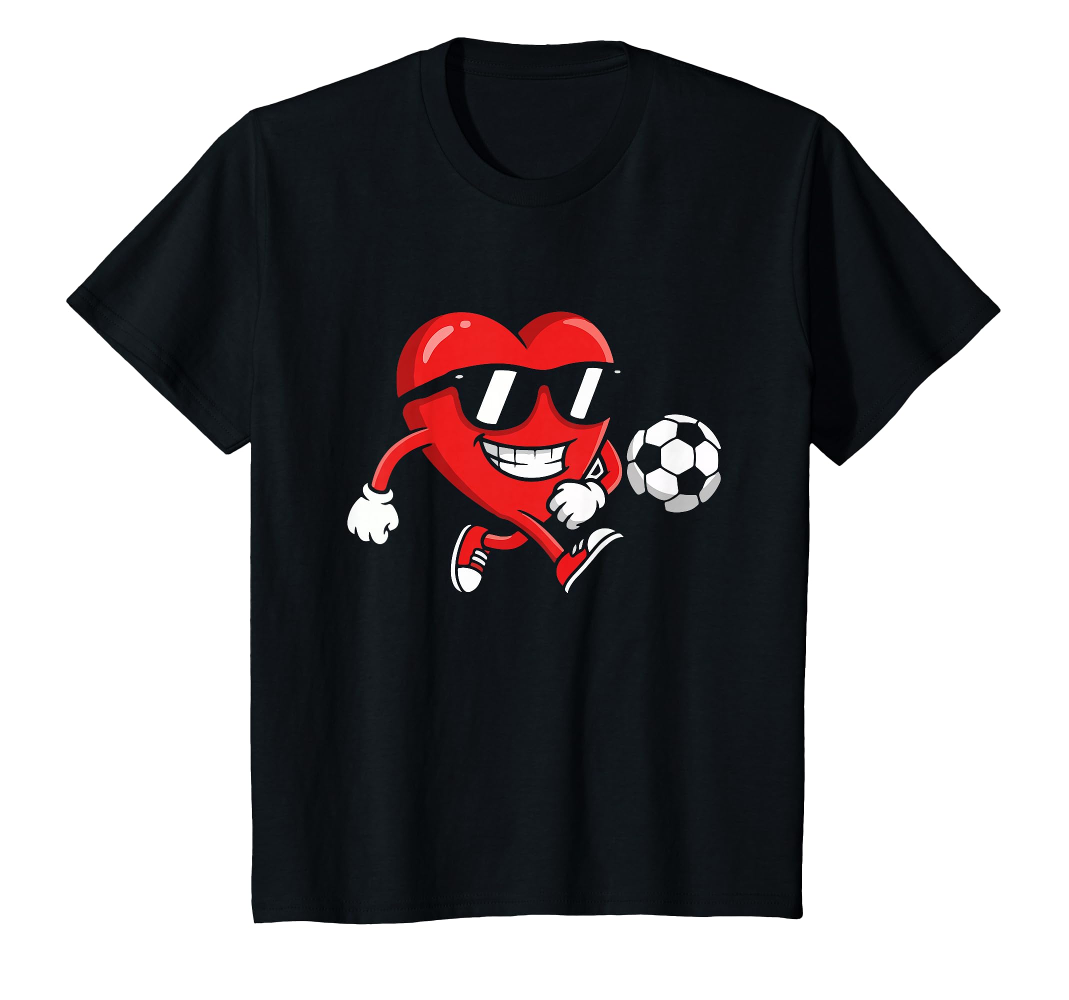 Valentine Soccer Heart Sport Love T-Shirt - Unique Graphic Unisex - T-Shirt, Sweatshirt, Hoodie