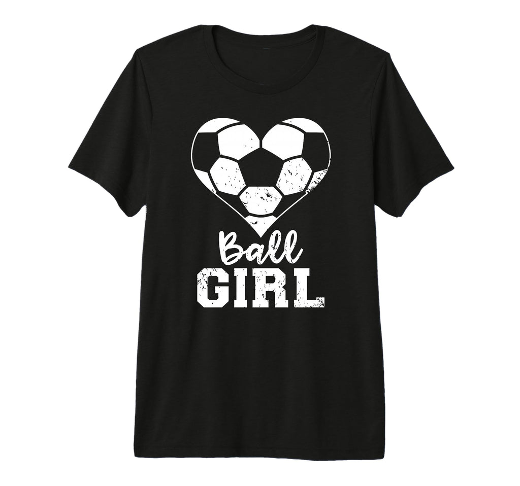 Ball Heart Funny Soccer Gameday Tri T-Shirt - Custom Art Print Men Women - T-Shirt, Sweatshirt, Hoodie