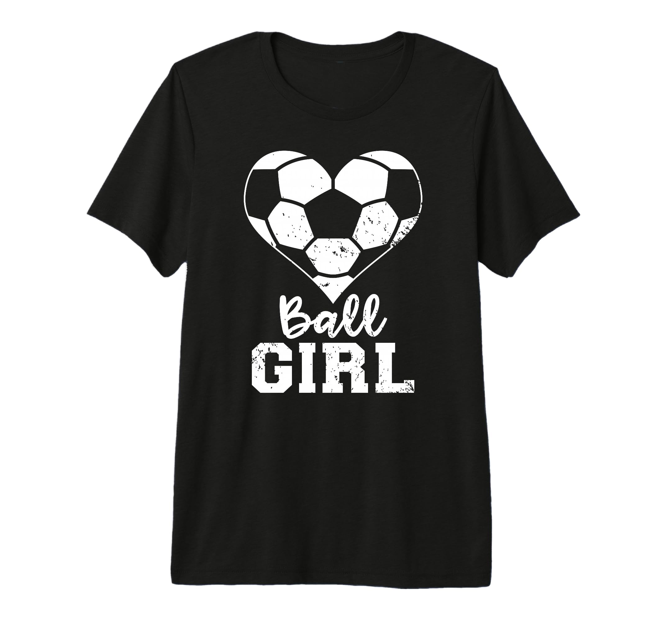 Ball Heart Funny Soccer Gameday Tri T-Shirt - Custom Art Print Men Women - T-Shirt, Sweatshirt, Hoodie