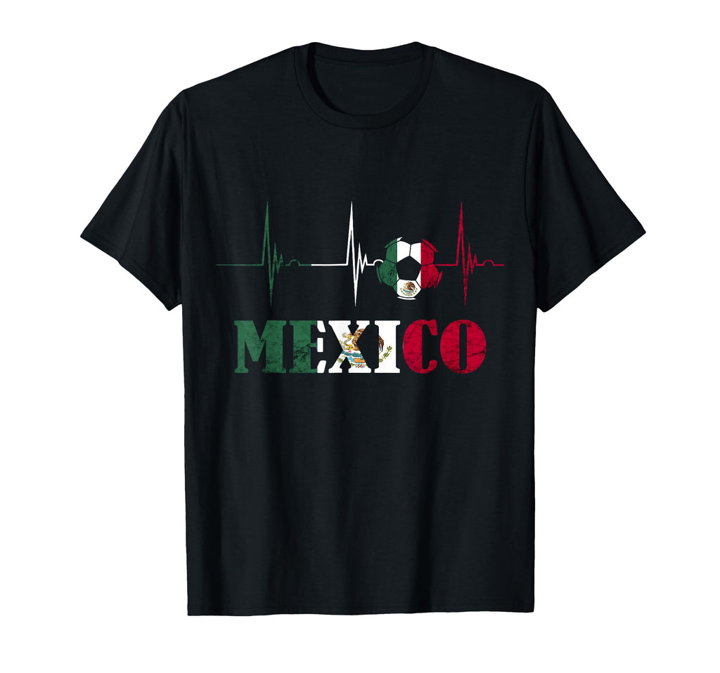 Mexico Heartbeat Ekg Pulse Ball Mexico T-Shirt - Graphic Print Men Women - T-Shirt, Sweatshirt, Hoodie