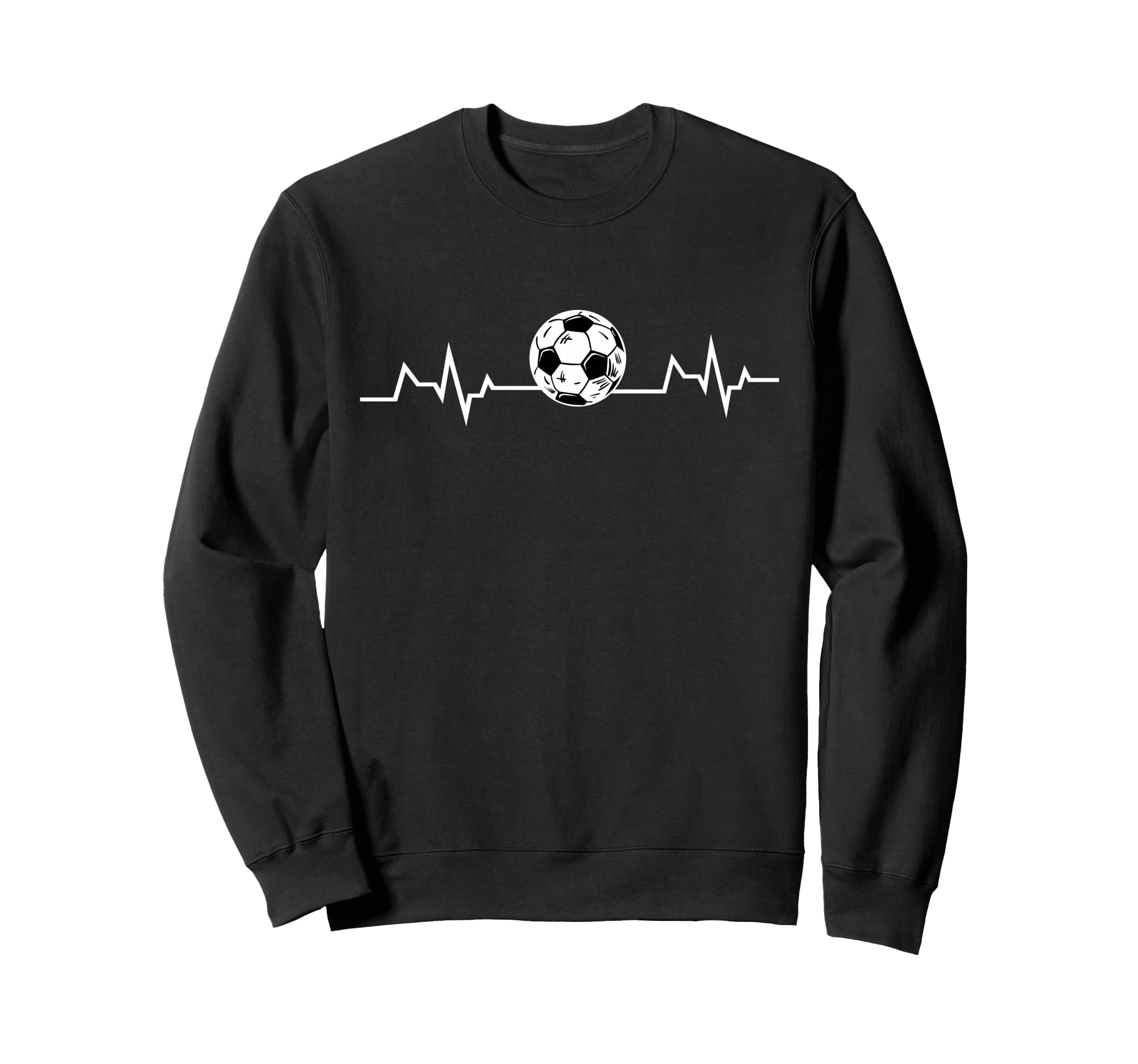 Soccer Heartbeat Soccer Lover Sweatshirt - Casual Everyday Wear Men Women - T-Shirt, Sweatshirt, Hoodie