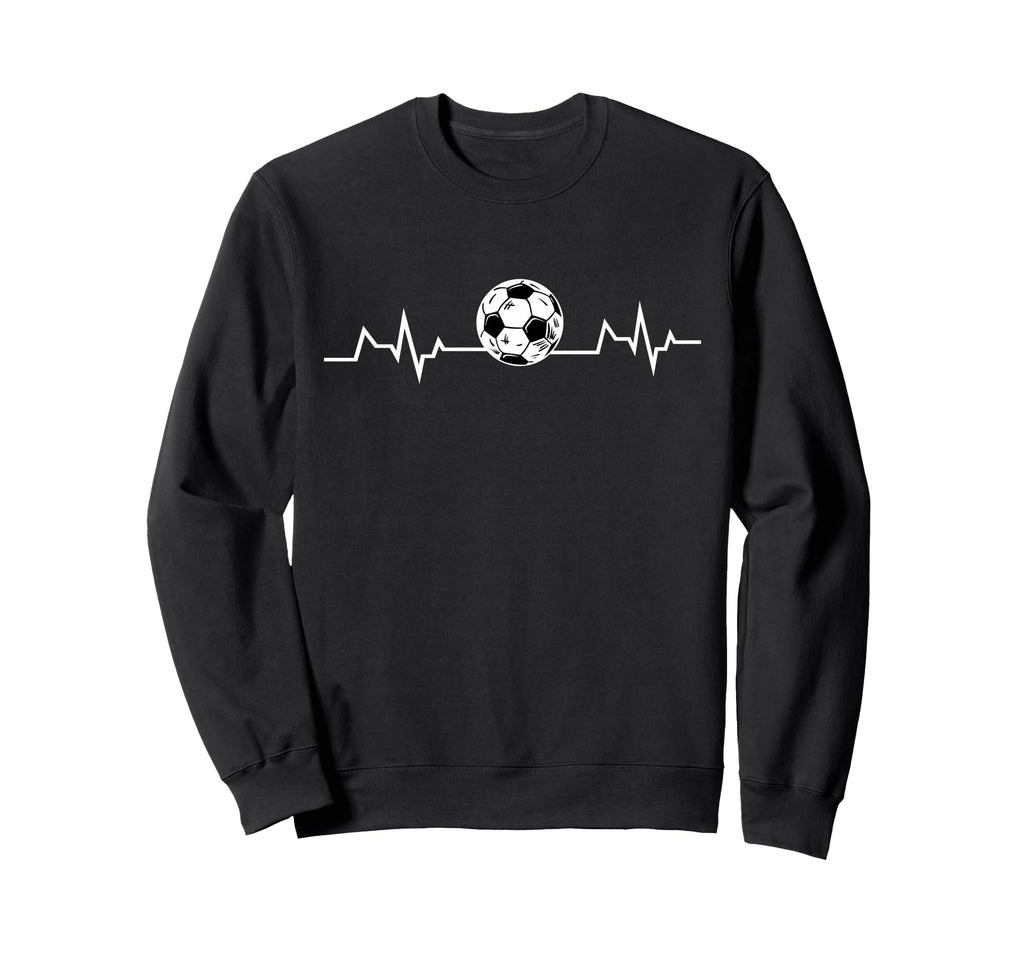 Soccer Heartbeat Soccer Lover Ball Sweatshirt - Novelty Apparel Men Women - T-Shirt, Sweatshirt, Hoodie