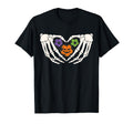 Funny Soccer Halloween Skeleton Hands T-Shirt - Aesthetic Graphic Unisex - T-Shirt, Sweatshirt, Hoodie