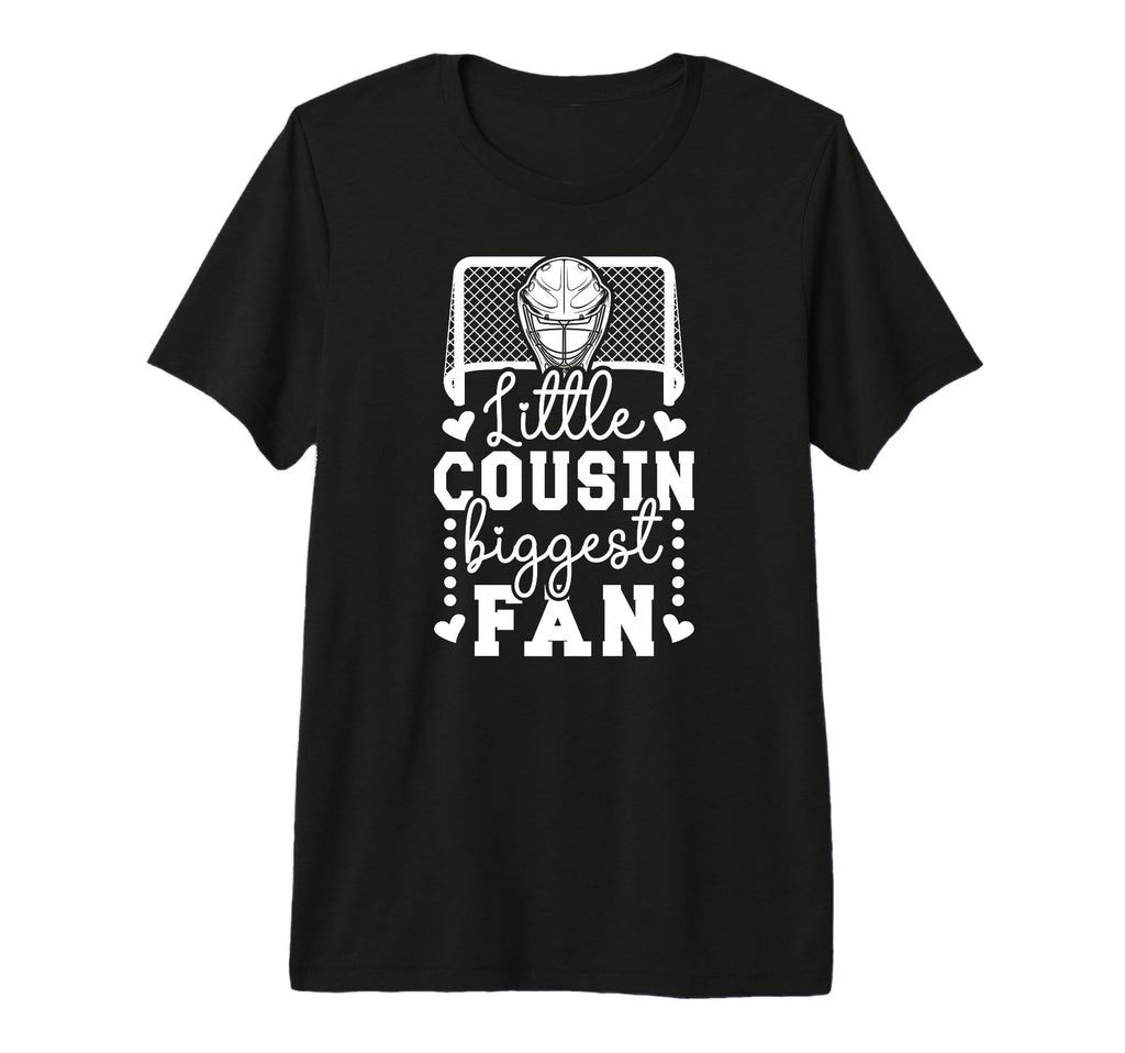 Little Cousin Hockey Goalie Cousin T-Shirt - Minimalist Print for Adults - T-Shirt, Sweatshirt, Hoodie