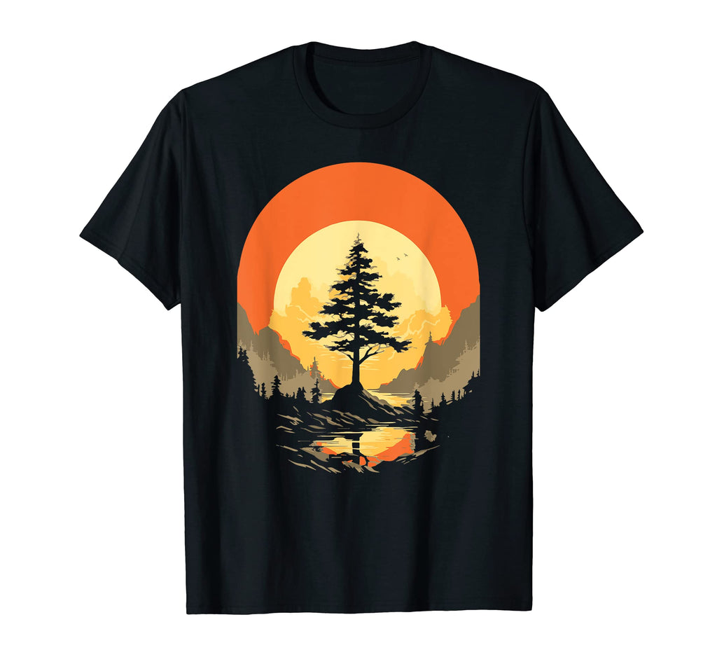 Eighties National Park Tree T-Shirt - Unique Graphic Men Women - T-Shirt, Sweatshirt, Hoodie