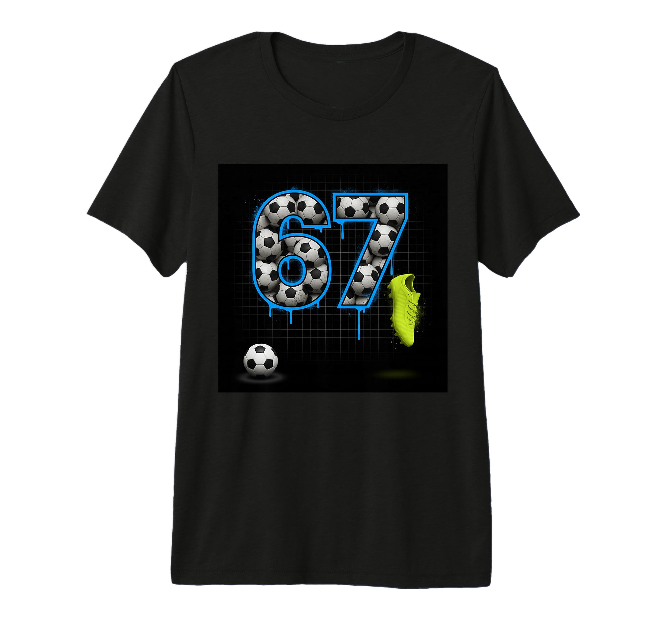 67 Soccer Ball Goalie Net Gloves Players T-Shirt - Unique Graphic Unisex - T-Shirt, Sweatshirt, Hoodie