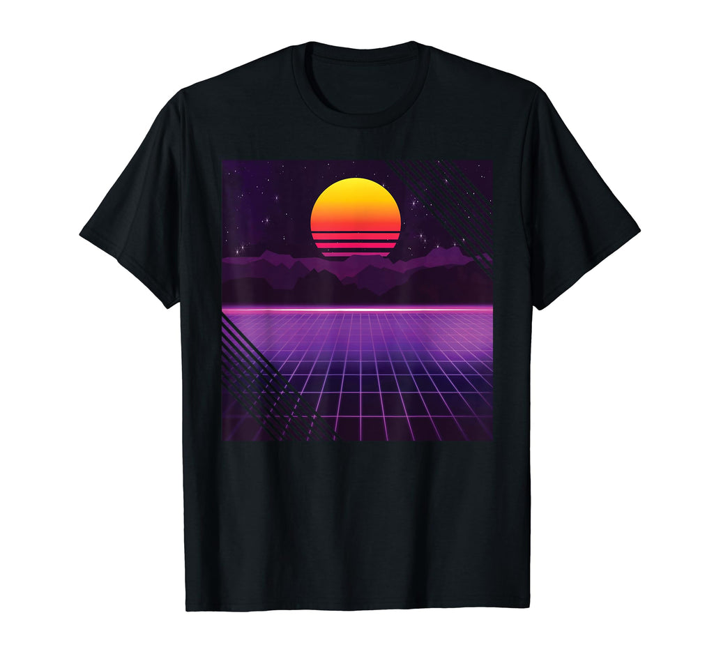 Outrun Synthwave Vaporwave T-Shirt - Fun Novelty Design Men Women - T-Shirt, Sweatshirt, Hoodie