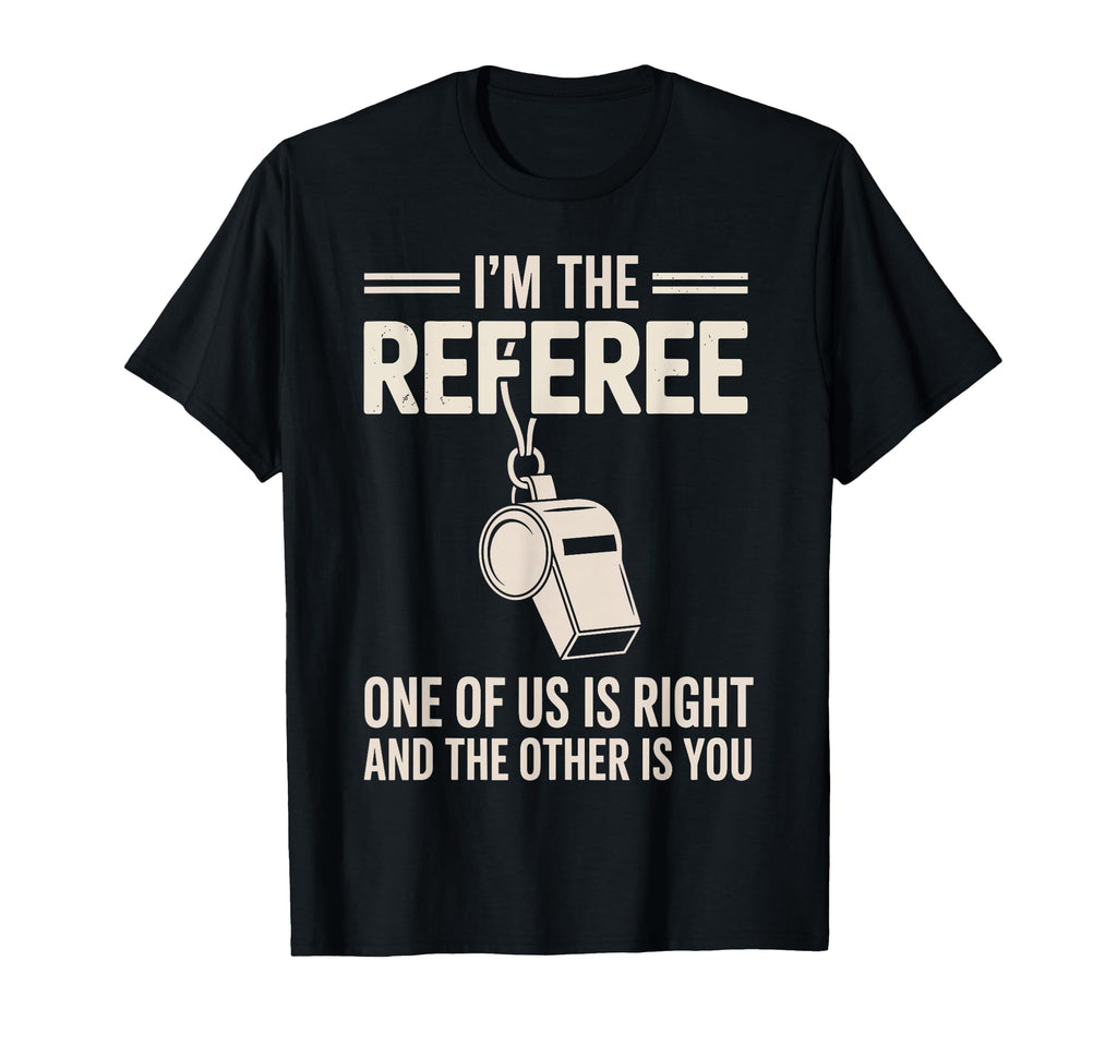 Funny Referee Art Soccer Football T-Shirt - Minimalist Print Men Women - T-Shirt, Sweatshirt, Hoodie