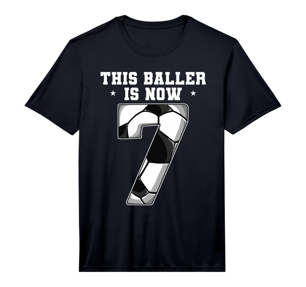 7Th Birthday Soccer Performance T-Shirt - Novelty Apparel for Adults - T-Shirt, Sweatshirt, Hoodie