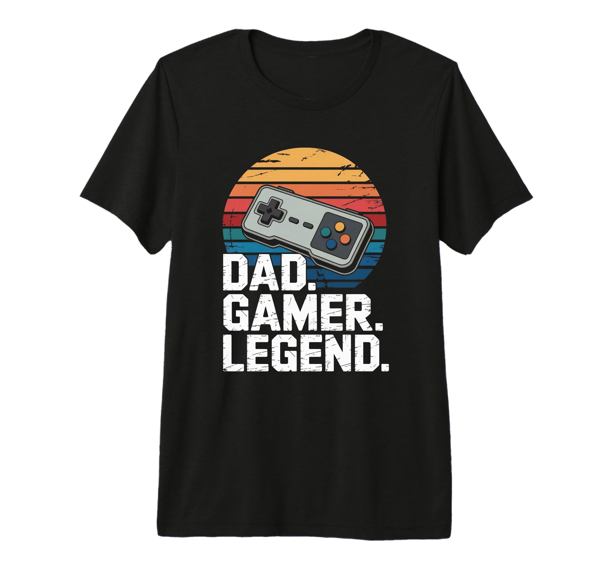 Mens Dad Gamer Legend Tri Blend T-Shirt - Custom Art Print Men Women - T-Shirt, Sweatshirt, Hoodie