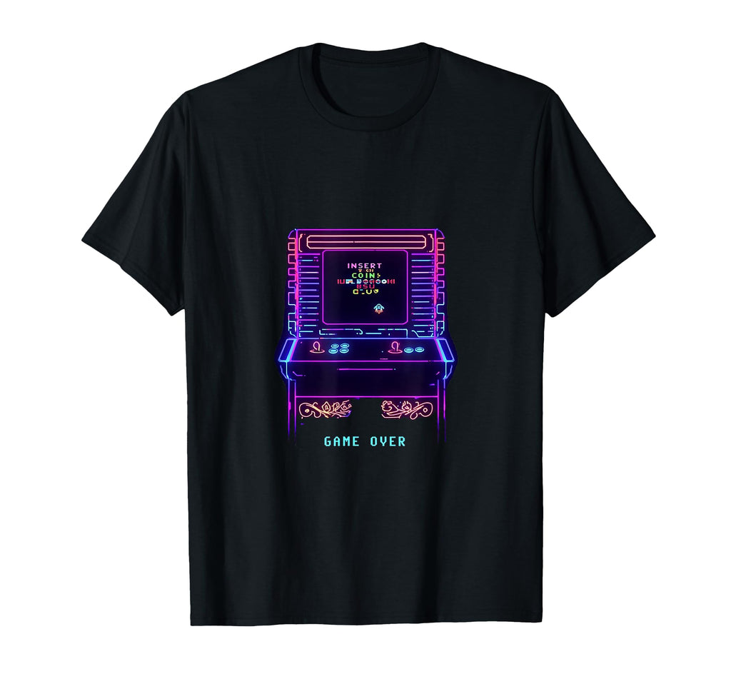 Gaming Arcade Game Over Play Player T-Shirt - Aesthetic Graphic Men Women - T-Shirt, Sweatshirt, Hoodie