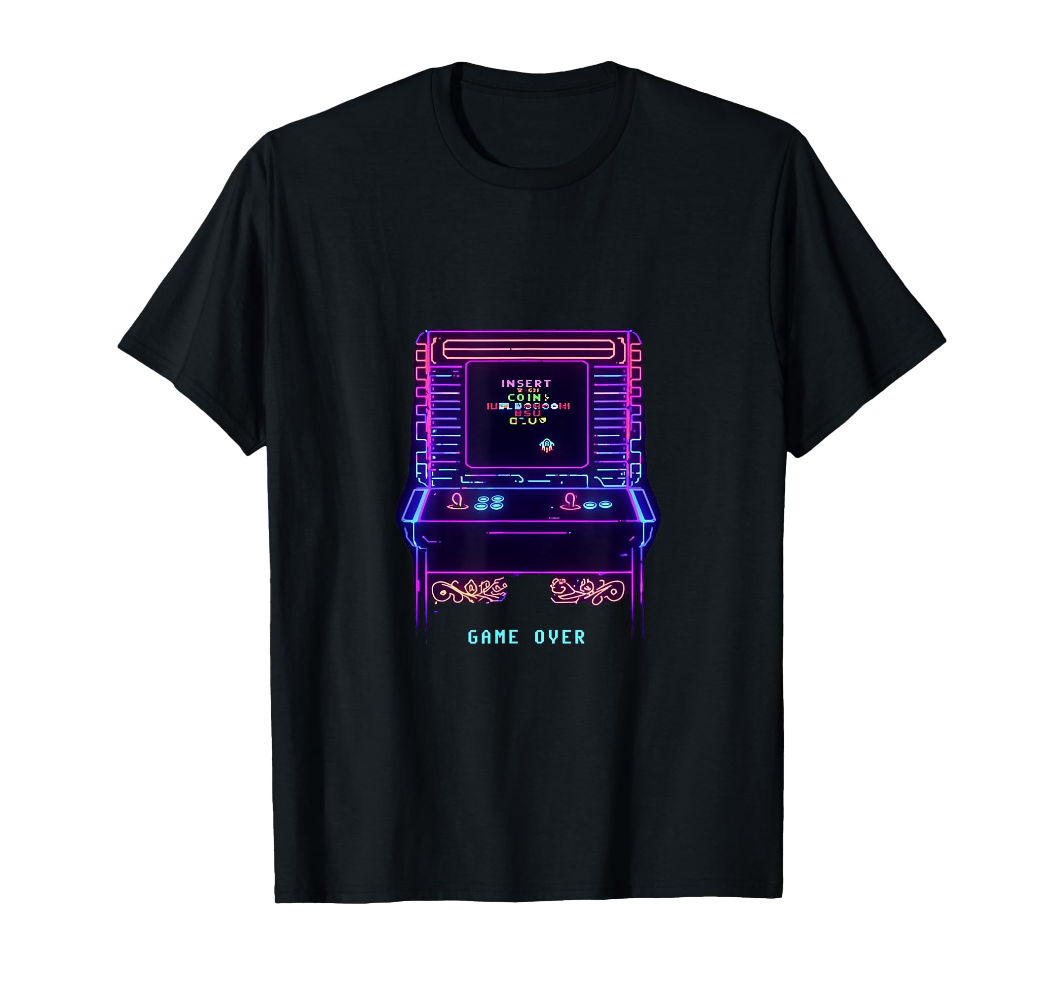 Gaming Arcade Game Over Play Player T-Shirt - Aesthetic Graphic Men Women - T-Shirt, Sweatshirt, Hoodie