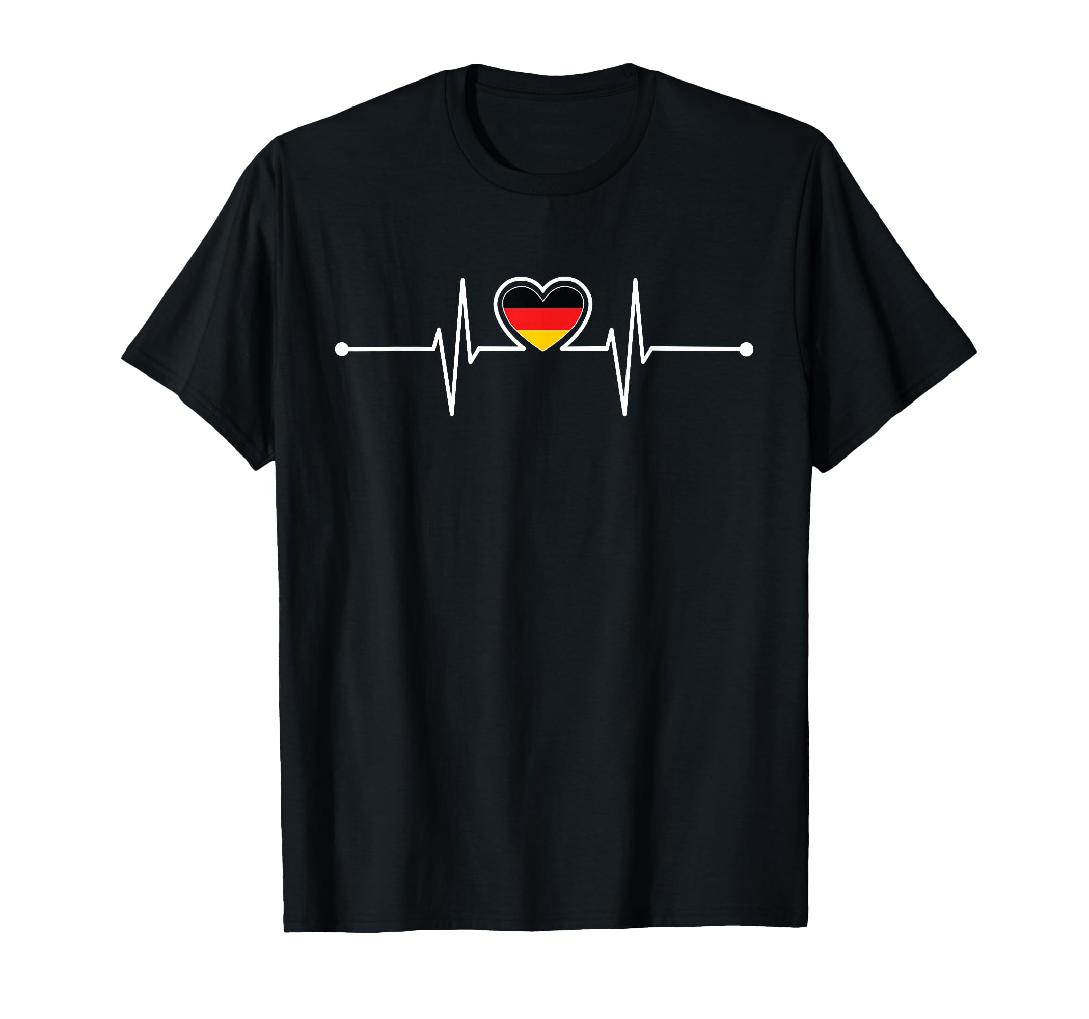 Germany Heartbeat German Gifts Team T-Shirt - Unique Graphic for Adults - T-Shirt, Sweatshirt, Hoodie