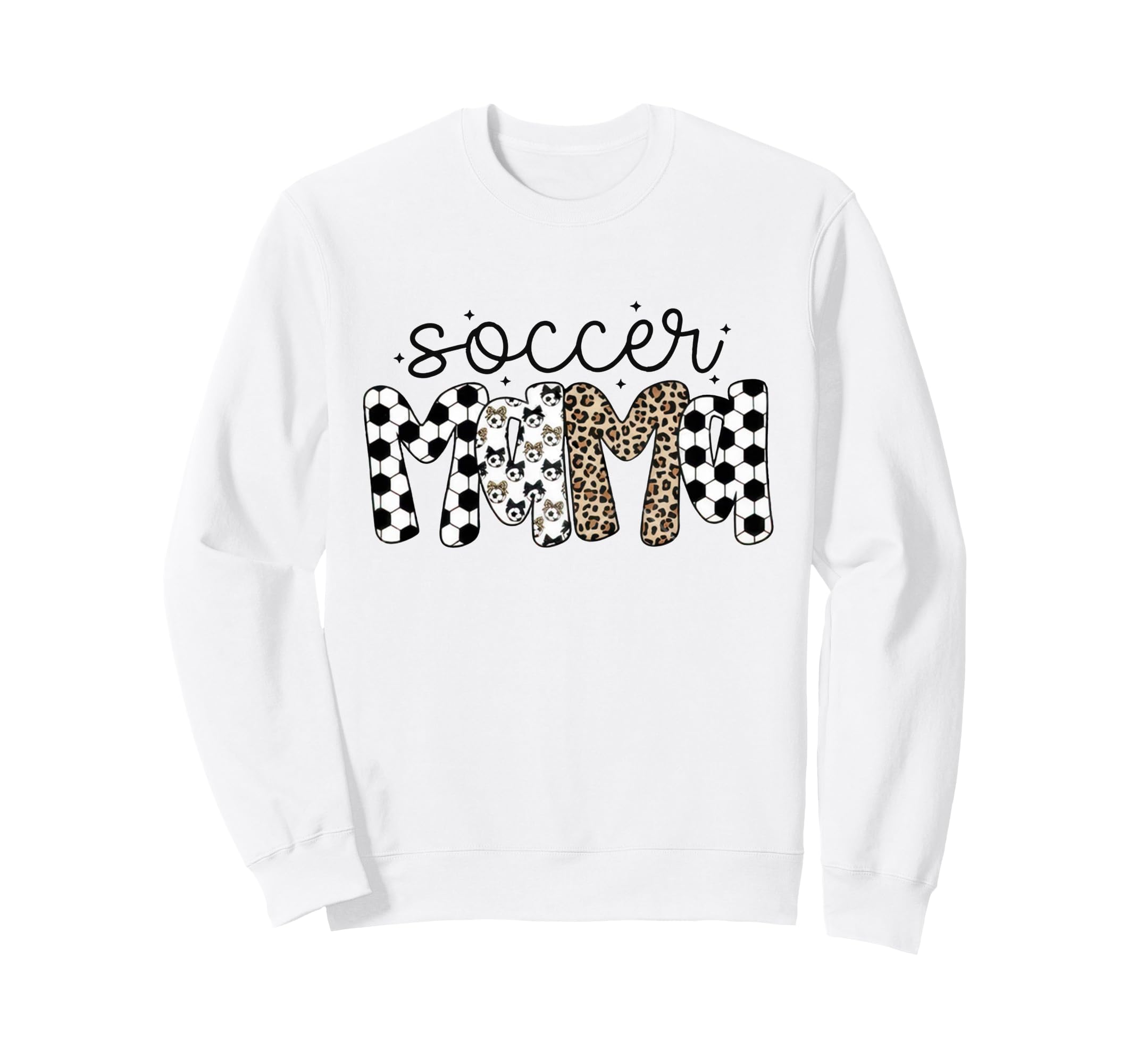 Soccer Mama Leopard Soccer Mom Game Sweatshirt - Minimalist Print Unisex - T-Shirt, Sweatshirt, Hoodie
