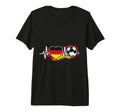 Germany Flag Heart Soccer Ball T-Shirt - Aesthetic Graphic Unisex - T-Shirt, Sweatshirt, Hoodie