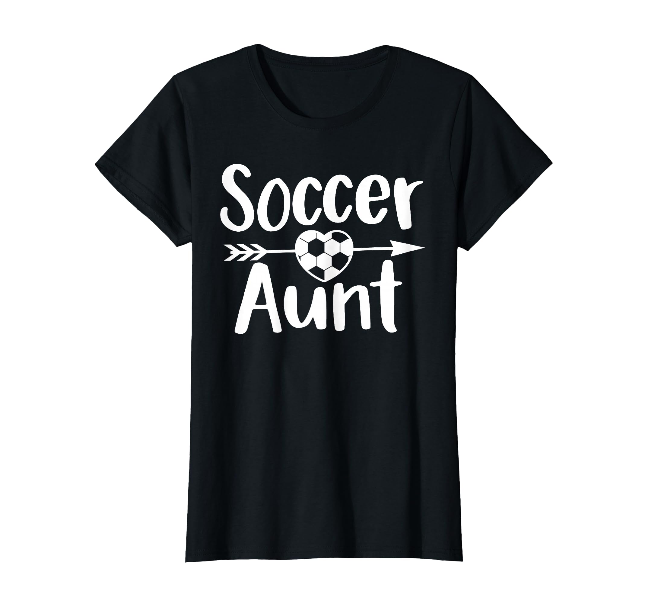 Soccer Aunt Heart Sport Lover Auntie T-Shirt - Minimalist Print for Adults - T-Shirt, Sweatshirt, Hoodie