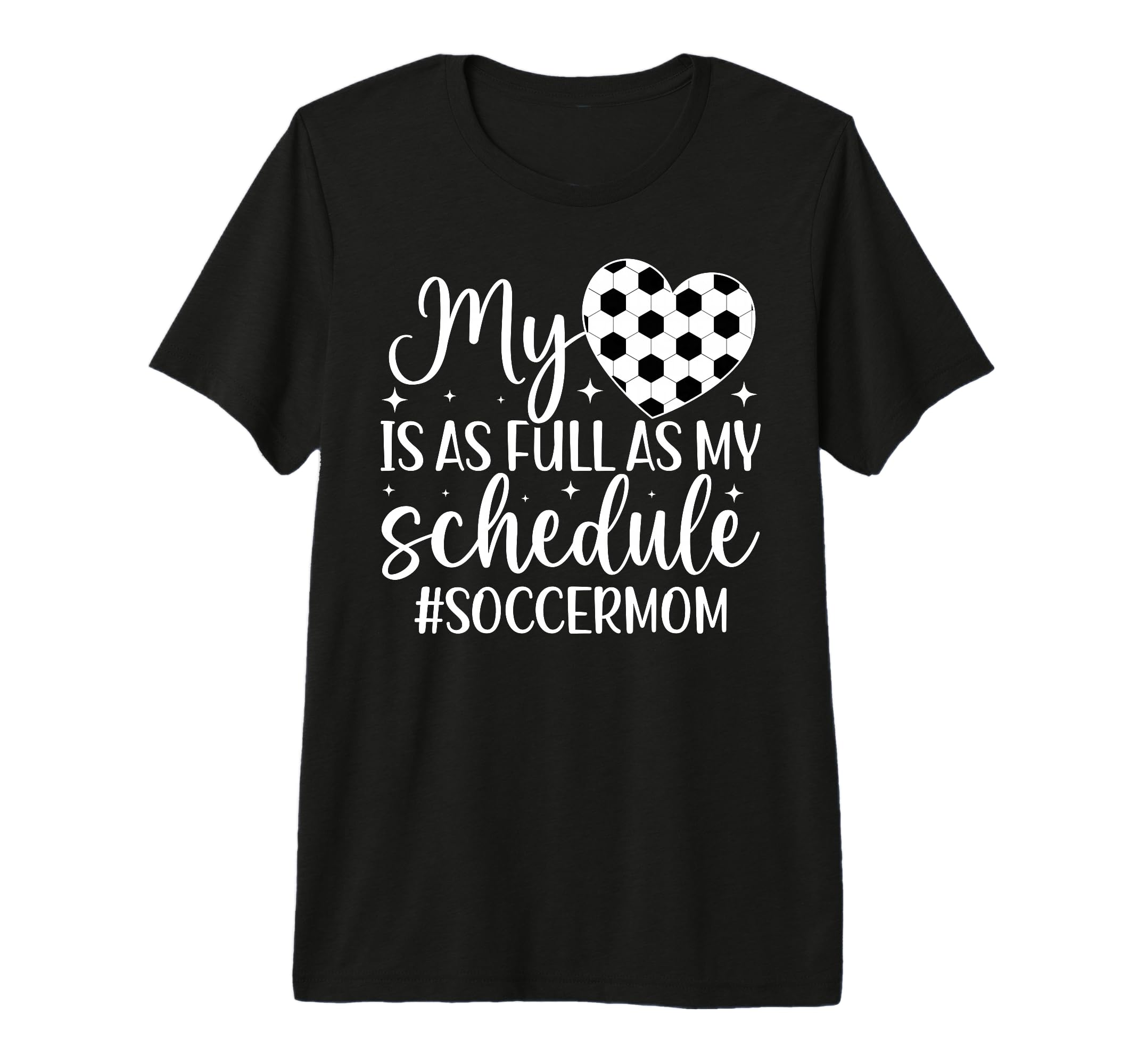 My Heart Soccer Mom Soccer Player Mama T-Shirt - Trendy Graphic for Adults - T-Shirt, Sweatshirt, Hoodie