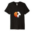 Split Heart Basketball Soccer T-Shirt - Minimalist Print for Adults - T-Shirt, Sweatshirt, Hoodie