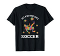 Just Who Loves Soccer T-Shirt - Minimalist Print Unisex - T-Shirt, Sweatshirt, Hoodie