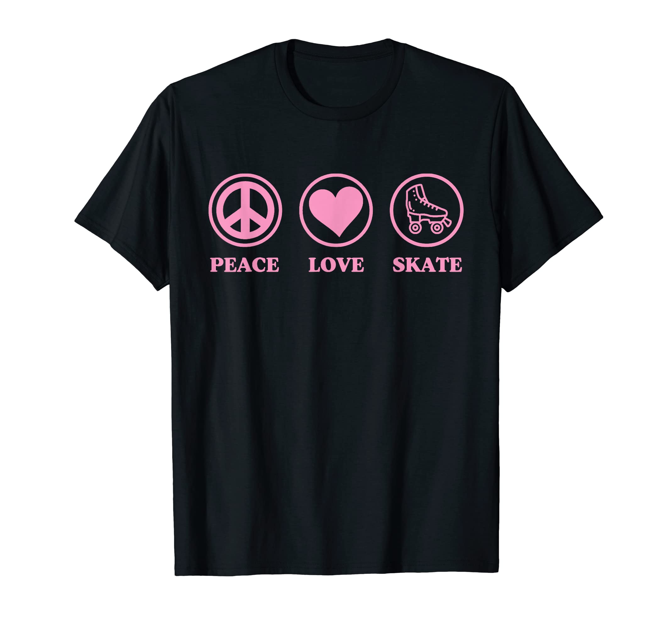 Peace Love Skate Minimalist Icon Roller T-Shirt - Minimalist Print Unisex - T-Shirt, Sweatshirt, Hoodie