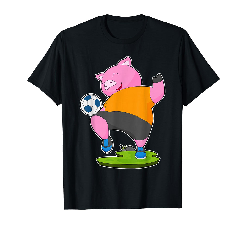 Pig Soccer Player Soccer Sports T-Shirt - Casual Everyday Wear Men Women - T-Shirt, Sweatshirt, Hoodie