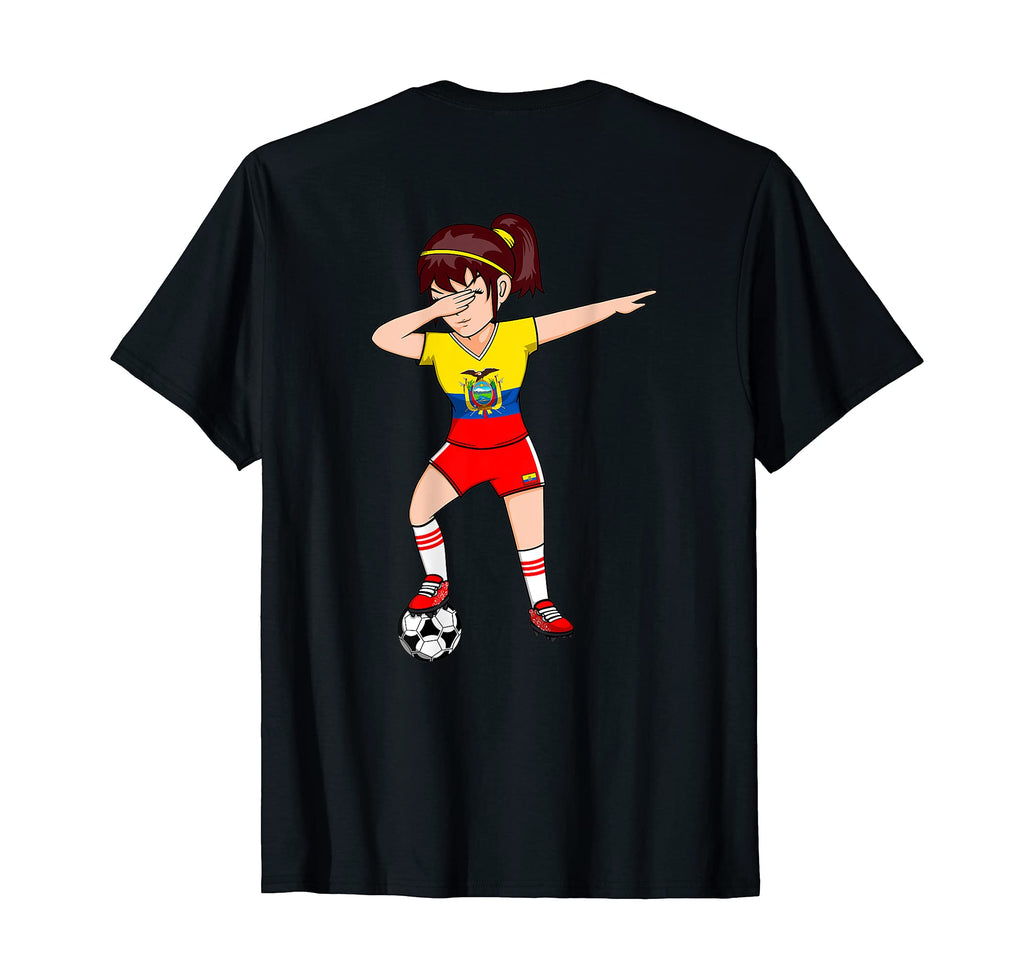 Dabbing Soccer Ecuador Jersey T-Shirt - Fun Novelty Design Men Women - T-Shirt, Sweatshirt, Hoodie