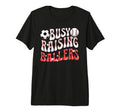 Busy Raising Ballers Baseball Soccer Mom T-Shirt - Trendy Graphic Unisex - T-Shirt, Sweatshirt, Hoodie