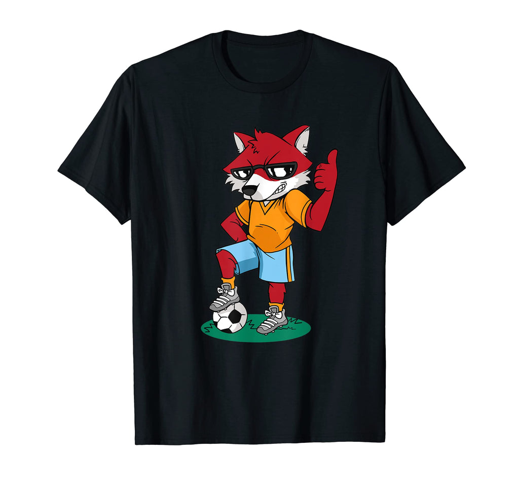 Fox Playing Football Soccer T-Shirt - Streetwear Style Men Women - T-Shirt, Sweatshirt, Hoodie
