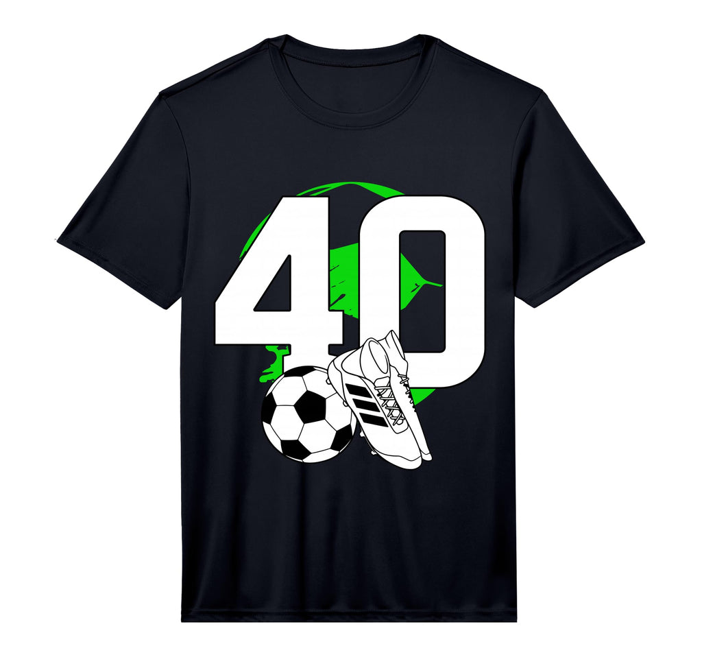 Mens 40Th Birthday Soccer Player T-Shirt - Streetwear Style for Adults - T-Shirt, Sweatshirt, Hoodie