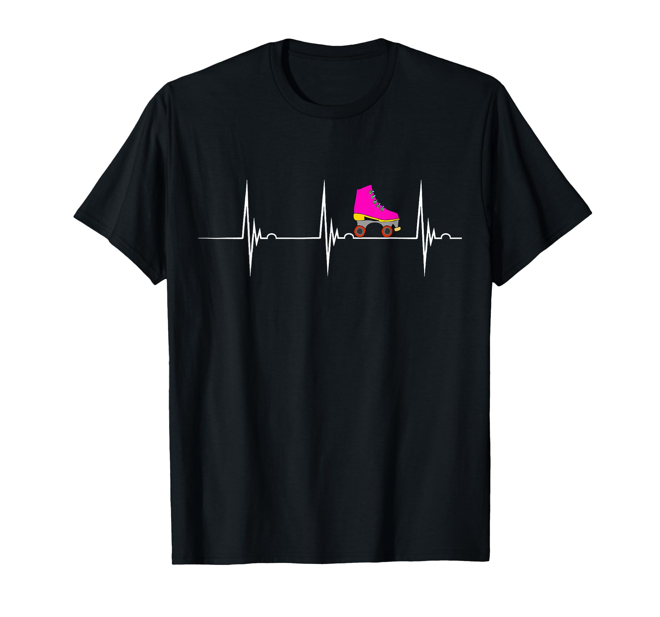 Rollerskates Heartbeat Pulseline T-Shirt - Fun Novelty Design Unisex - T-Shirt, Sweatshirt, Hoodie