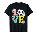Soccer Love Floral Ball Sports Mom T-Shirt - Custom Art Print Unisex - T-Shirt, Sweatshirt, Hoodie