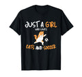 Just Who Loves Cats And Soccer Cat T-Shirt - Graphic Print for Adults - T-Shirt, Sweatshirt, Hoodie