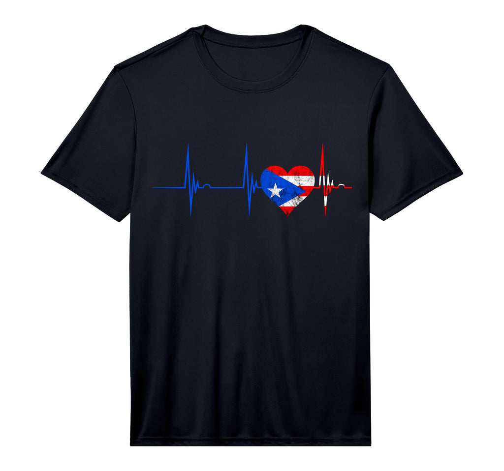 Puerto Rico Heart Puertorro Heartbeat T-Shirt - Novelty Apparel Men Women - T-Shirt, Sweatshirt, Hoodie