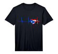 Puerto Rico Heart Puertorro Heartbeat T-Shirt - Novelty Apparel Men Women - T-Shirt, Sweatshirt, Hoodie
