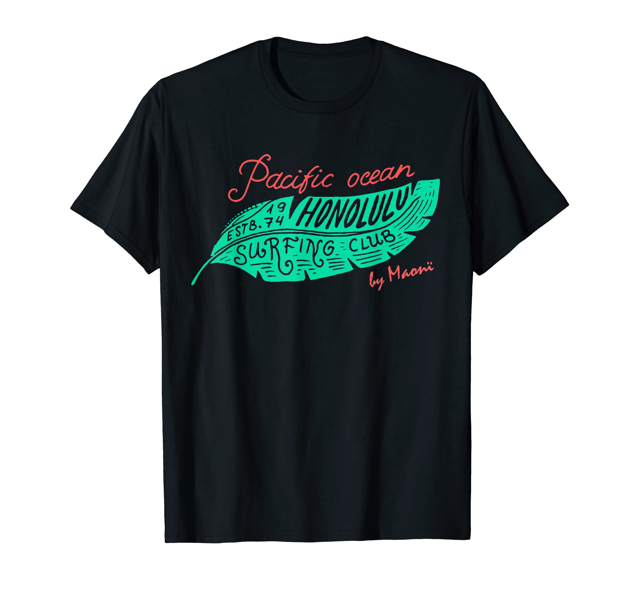 Pacific Ocean Surf Club Palm Tree T-Shirt - Aesthetic Graphic for Adults - T-Shirt, Sweatshirt, Hoodie