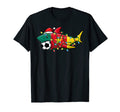 Santa Shark Soccer Football T-Shirt - Casual Everyday Wear Men Women - T-Shirt, Sweatshirt, Hoodie