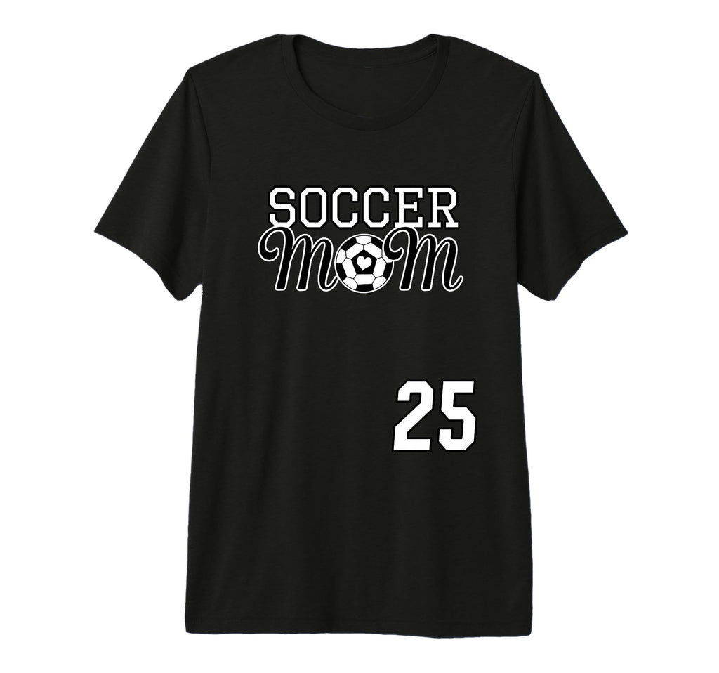 Number 25 Soccer Mom Mothers Day 25 Player T-Shirt - Unique Graphic Unisex - T-Shirt, Sweatshirt, Hoodie
