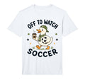 Off To Watch Soccer Mom Goose Drinking T-Shirt - Trendy Graphic for Adults - T-Shirt, Sweatshirt, Hoodie