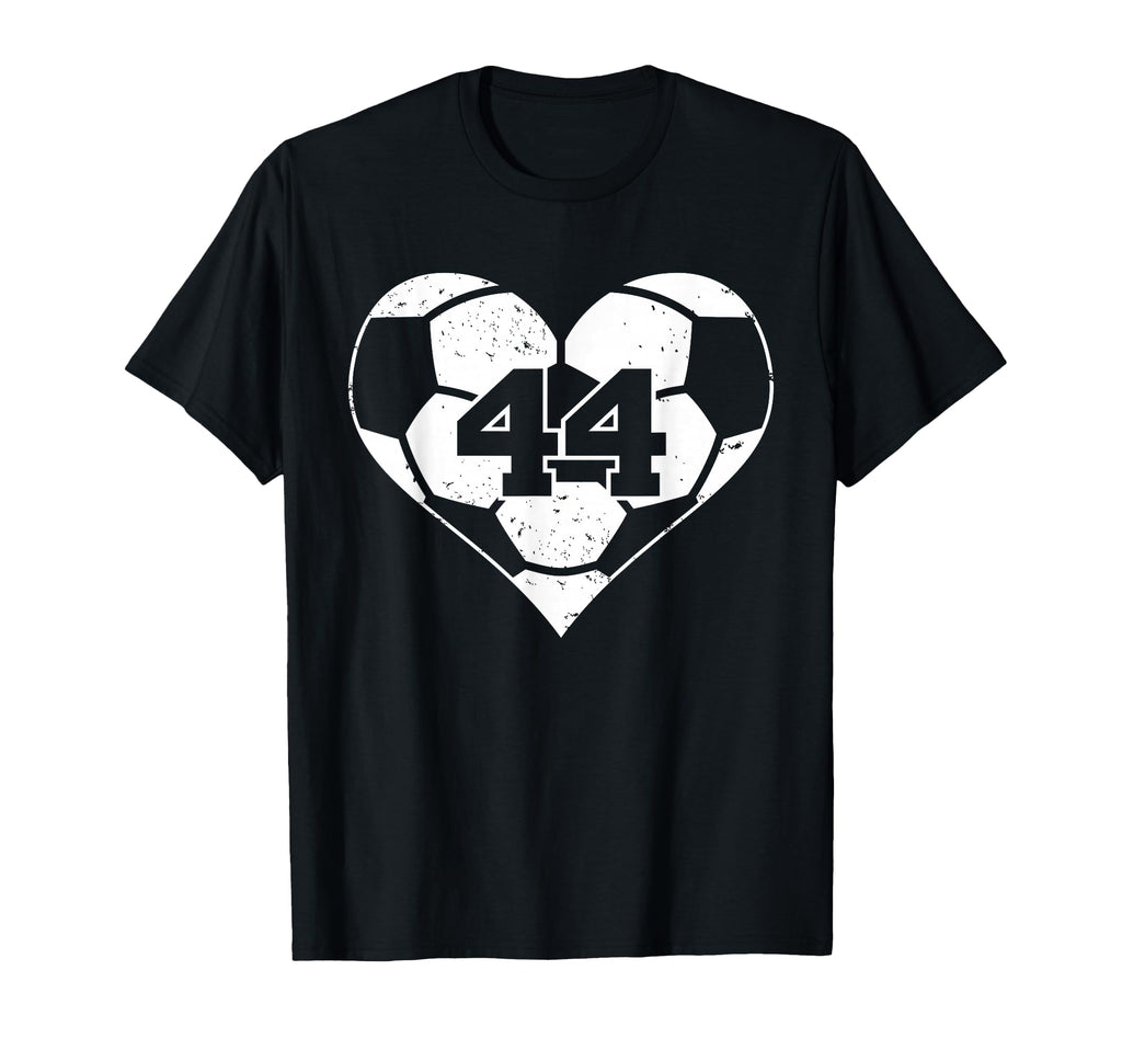 Soccer Heart Number 44 Jersey Sports T-Shirt - Unique Graphic Men Women - T-Shirt, Sweatshirt, Hoodie
