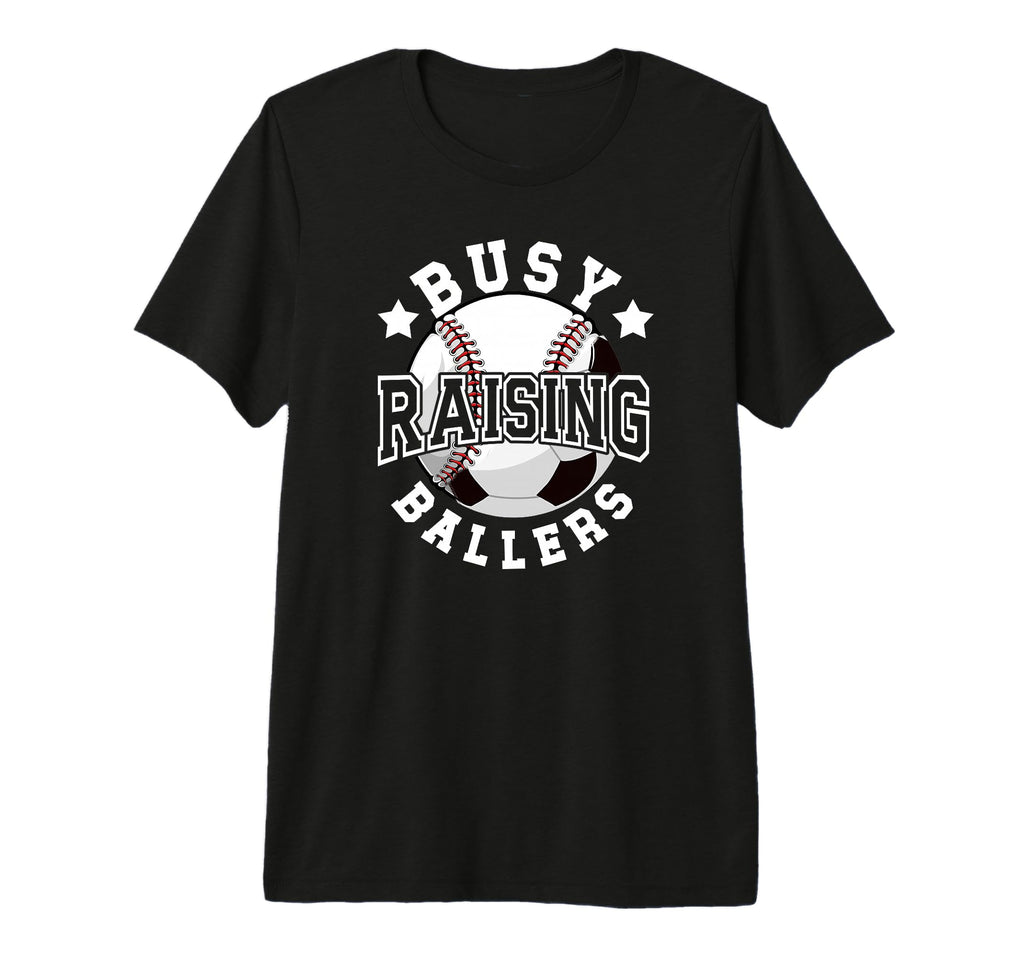 Mens Busy Raising Ballers Baseball T-Shirt - Unique Graphic Men Women - T-Shirt, Sweatshirt, Hoodie