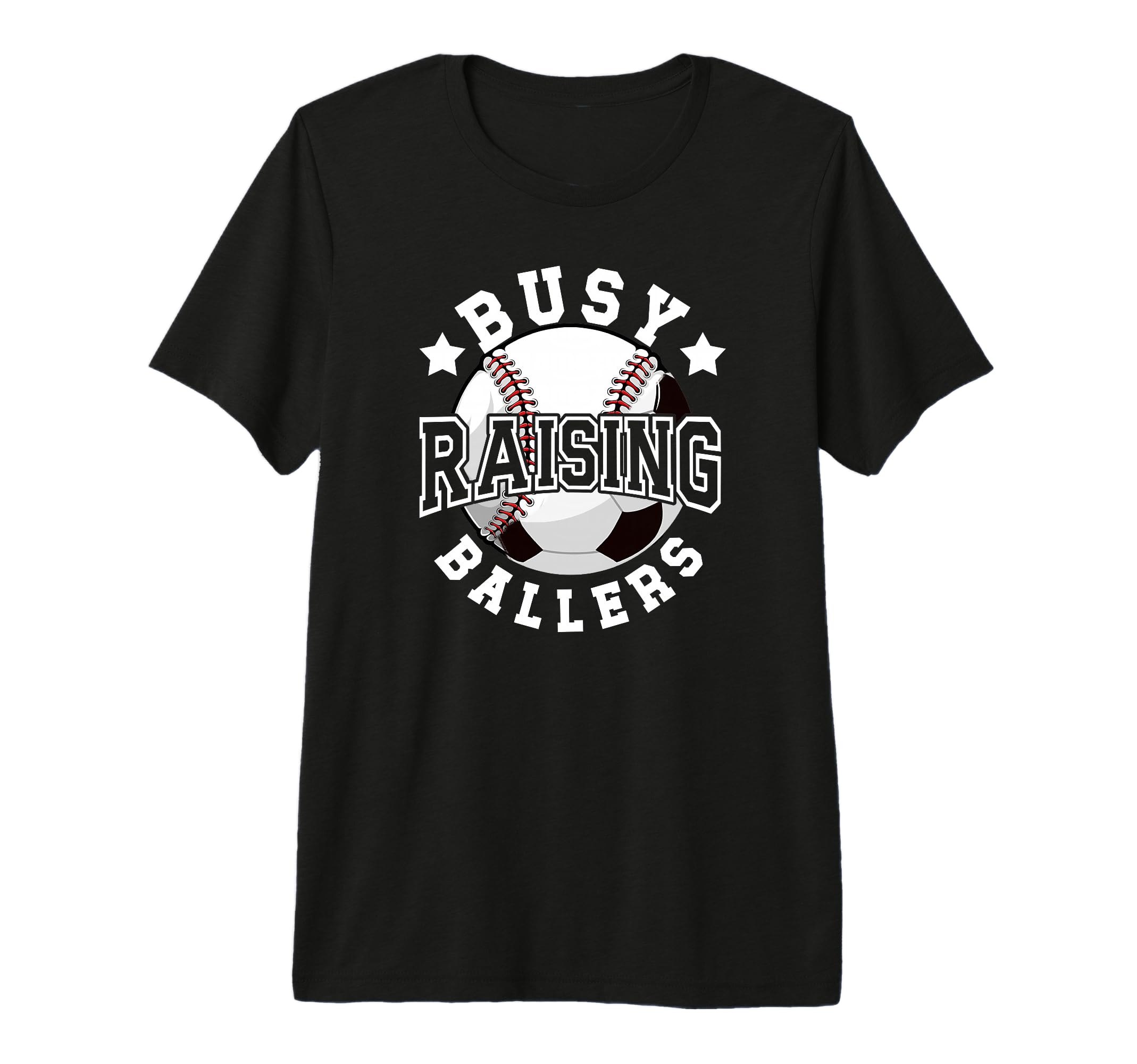 Mens Busy Raising Ballers Baseball T-Shirt - Unique Graphic Men Women - T-Shirt, Sweatshirt, Hoodie