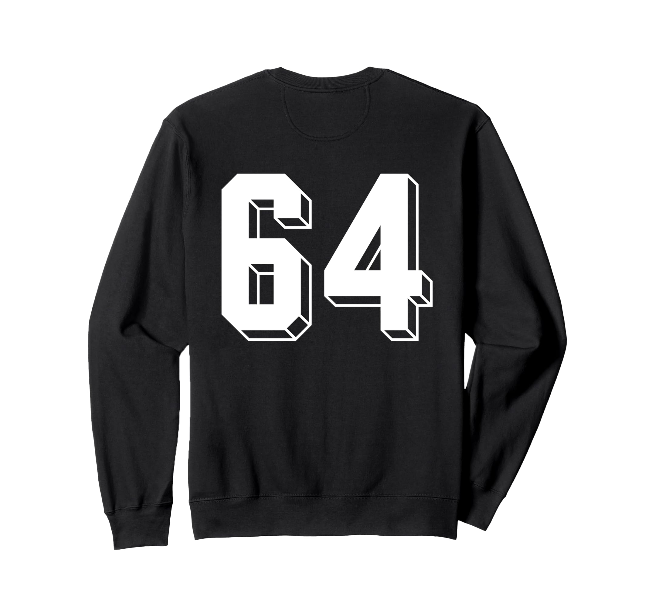 Number 64 Backside 80S 90S Team Jersey Sweatshirt - Trendy Graphic Unisex - T-Shirt, Sweatshirt, Hoodie