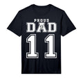 Number 11 Custom Proud Soccer T-Shirt - Aesthetic Graphic for Adults - T-Shirt, Sweatshirt, Hoodie
