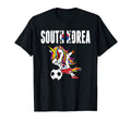 Dabbing Unicorn South Korea Soccer Fans T-Shirt - Trendy Graphic Unisex - T-Shirt, Sweatshirt, Hoodie