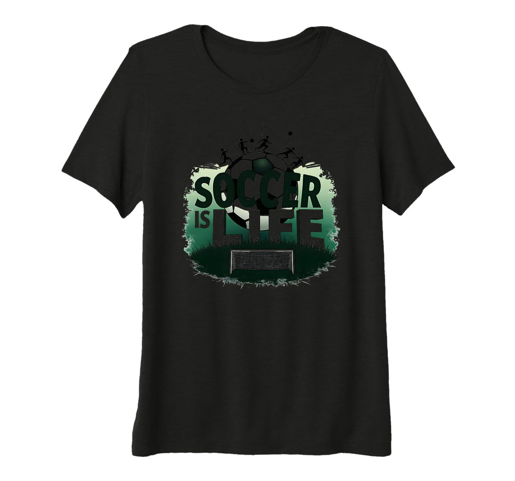 Soccer Is Life Inspiring Football Fan T-Shirt - Minimalist Print Men Women - T-Shirt, Sweatshirt, Hoodie