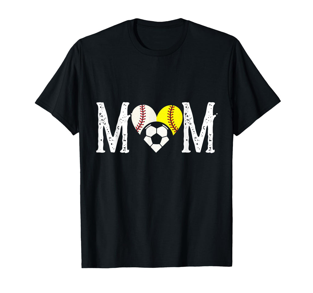 Mom Baseball Softball Soccer T-Shirt - Novelty Apparel Men Women - T-Shirt, Sweatshirt, Hoodie