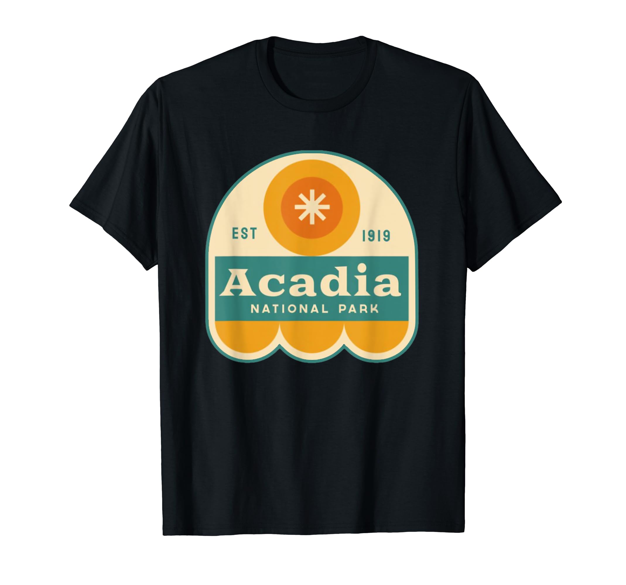 Acadia National Park Logo Badge T-Shirt - Novelty Apparel Men Women - T-Shirt, Sweatshirt, Hoodie
