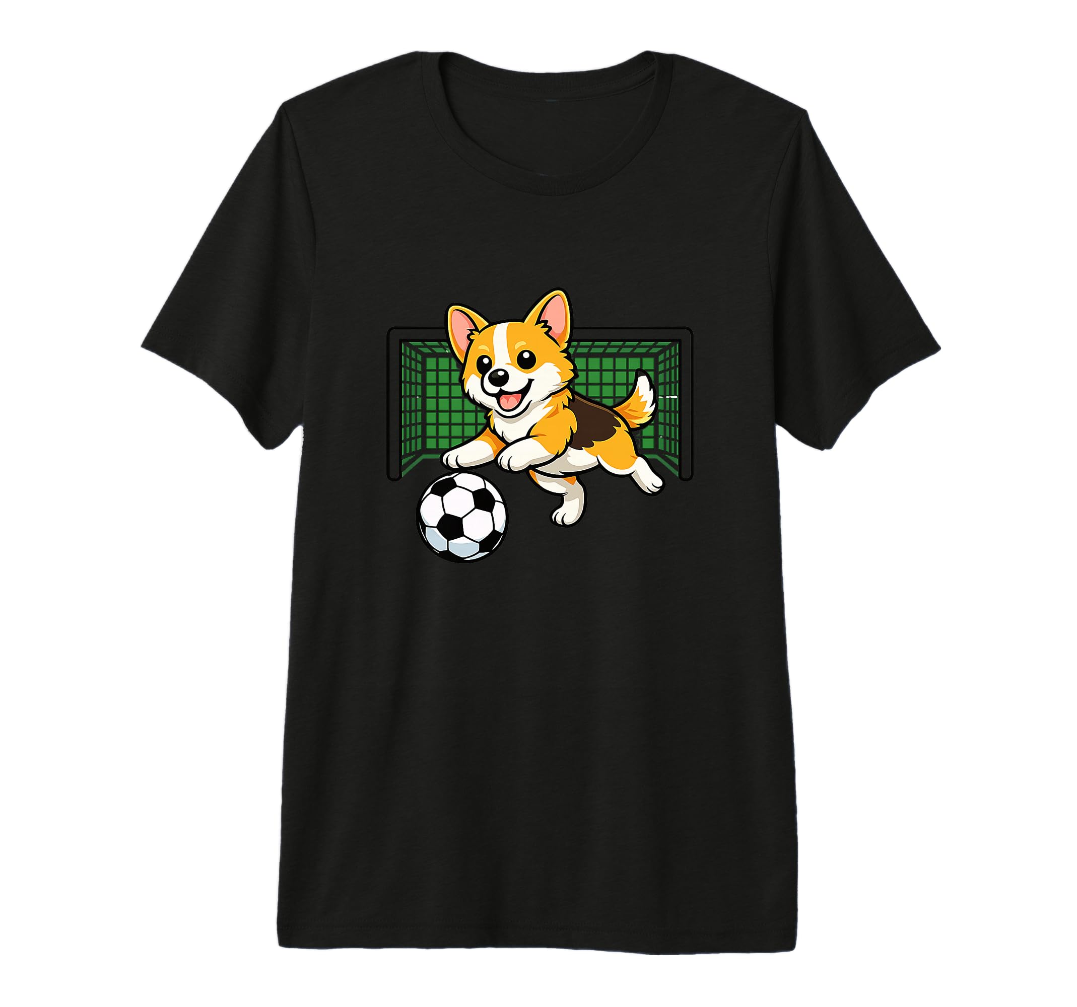 Goalkeeper Puppy Pembrokes Welsh Corgis T-Shirt - Unique Graphic Unisex - T-Shirt, Sweatshirt, Hoodie