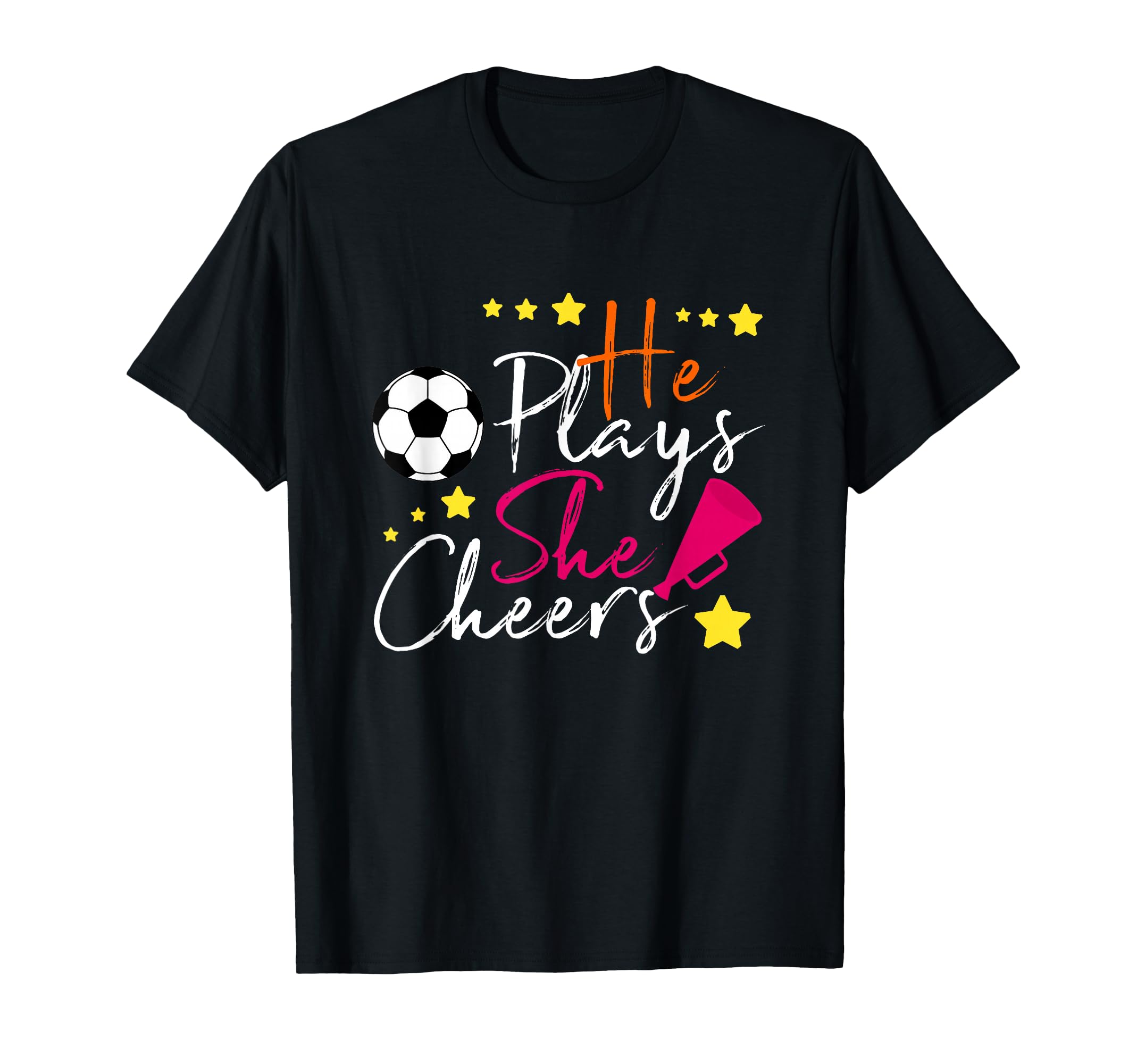 He Plays She Plays Soccer Player T-Shirt - Unique Graphic Unisex - T-Shirt, Sweatshirt, Hoodie